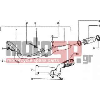 PIAGGIO - SKIPPER 125 4T < 2005 - Engine/Transmission - cooling pipe strap-insertion tube - 299304 - Σωλήνας ψύξ.