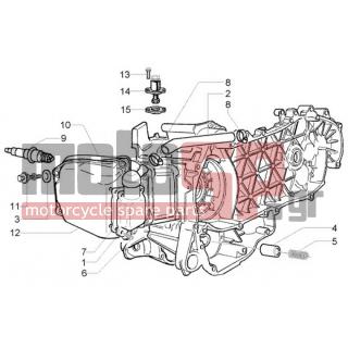 PIAGGIO - BEVERLY 250 RST < 2005 - Engine/Transmission - bypass valve-tensioner chain-oil breather valve - 828653 - Βίδα