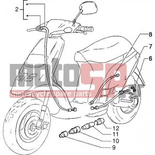 PIAGGIO - TYPHOON 50 2004 - Frame - cable throttle