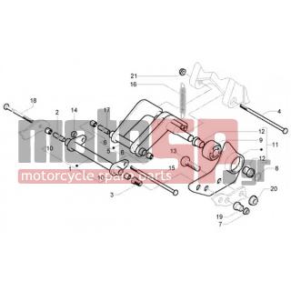 PIAGGIO - BEVERLY 250 RST < 2005 - Frame - swing arm - 601445 - Ψαλίδι