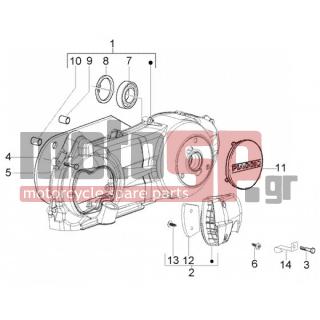 PIAGGIO - BEVERLY 250 RST < 2005 - Engine/Transmission - sump cooling - 289731 - Βίδα με ροδέλα M6x30