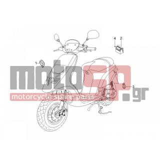 PIAGGIO - TYPHOON 50 2007 - Electrical - Relay - Battery - Horn - 58115R - ΡΕΛΕ ΜΙΖΑΣ BE-RU FL-GT-Χ7-X8 12V-80Amp
