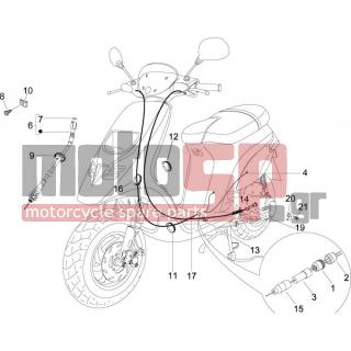 PIAGGIO - TYPHOON 50 2T E2 2009 - Frame - cables - 564497 - ΛΑΜΑΚΙ
