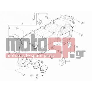 PIAGGIO - TYPHOON 50 2T E2 2010 - Engine/Transmission - COVER sump - the sump Cooling - 848860 - ΤΑΠΑ ΚΑΡΤΕΡ ΖΙΡ CAT-DERBI BOUL