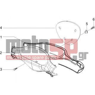 PIAGGIO - TYPHOON 50 SERIE SPECIALE 2007 - Body Parts - COVER steering - CM06110600GP - ΚΑΠΑΚΙ ΤΙΜ ΤΥΡΗΟΟΝ ΜΟ2007-8 KΙΤΡ AM 928