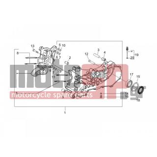 PIAGGIO - TYPHOON 50 SERIE SPECIALE 2007 - Engine/Transmission - OIL PAN - 478498 - ΤΣΙΜΟΥΧΑ ΠΙΣΩ ΤΡΟΧΟΥ SCOOTER 47X30X6