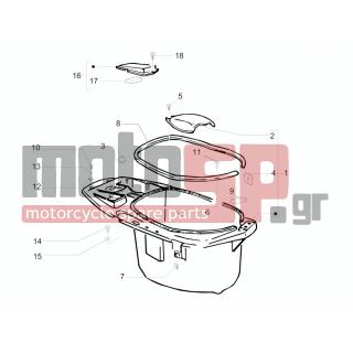 PIAGGIO - TYPHOON 50 SERIE SPECIALE 2007 - Body Parts - bucket seat - 574328 - ΚΑΠΑΚΙ ΜΠΑΤΑΡΙΑΣ TΥΡΗΟΟΝ 125-SK 150 2T