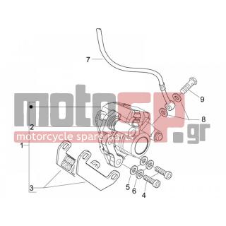 PIAGGIO - TYPHOON 50 SERIE SPECIALE 2008 - Φρένα - brake lines - Brake Calipers - 600734 - ΔΑΓΚΑΝΑ ΜΠΡ ΦΡ ΤΥΡΗ-STALK-NRG-POW H-TONG