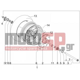 PIAGGIO - TYPHOON 50 SERIE SPECIALE 2008 - Frame - front wheel - 271748 - ΑΠΟΣΤΑΤΗΣ