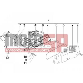 PIAGGIO - TYPHOON 50 SERIE SPECIALE 2008 - Engine/Transmission - Air filter - 258146 - ΒΙΔΑ M3X20