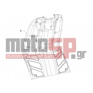PIAGGIO - TYPHOON 50 SERIE SPECIALE 2007 - Body Parts - Storage Front - Extension mask