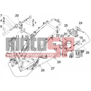 PIAGGIO - BEVERLY 250 TOURER E3 2009 - Electrical - Locks - 584121 - ΒΙΔΑ M4X35