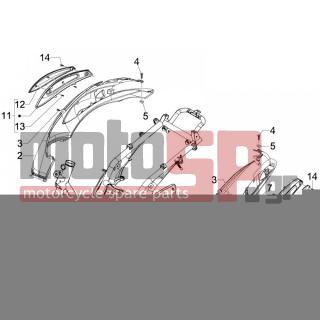 PIAGGIO - BEVERLY 250 TOURER E3 2007 - Body Parts - Side skirts - Spoiler - 258249 - ΒΙΔΑ M4,2x19 (ΛΑΜΑΡΙΝΟΒΙΔΑ)