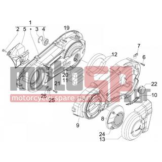 PIAGGIO - X EVO 400 EURO 3 2010 - Engine/Transmission - COVER sump - the sump Cooling - 874136 - ΛΑΜΑΡΙΝΑ ΑΕΡΑΓΩΓΟΣ