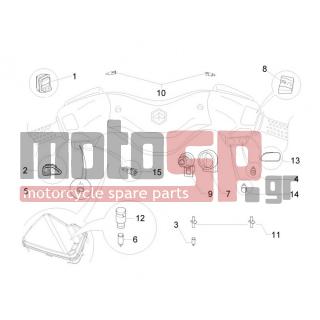 PIAGGIO - X EVO 400 EURO 3 2010 - Electrical - Switchgear - Switches - Buttons - Switches - 294770 - ΒΑΣΗ ΑΝΑΠΤΗΡΑ ΚΟΜΠΛΕ SCOOTER