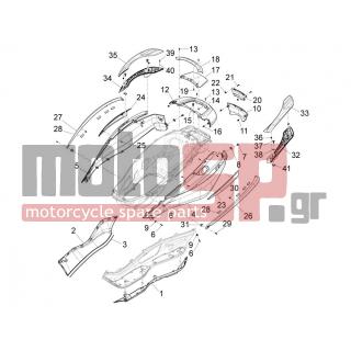 PIAGGIO - X10 125 4T 4V I.E. E3 2012 - Body Parts - Side skirts - Spoiler - CM178603 - ΒΙΔΑ TORX 4,2x13