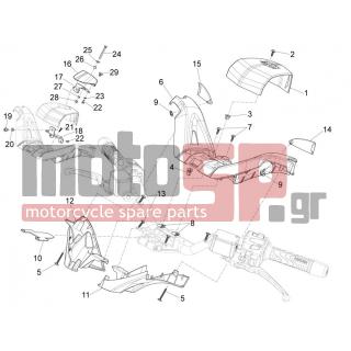 PIAGGIO - X10 350 4T 4V I.E. E3 2012 - Body Parts - COVER steering - CM178603 - ΒΙΔΑ TORX 4,2x13