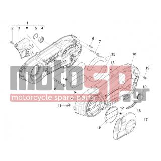 PIAGGIO - X10 500 4T 4V I.E. E3 2013 - Engine/Transmission - COVER sump - the sump Cooling - 874136 - ΛΑΜΑΡΙΝΑ ΑΕΡΑΓΩΓΟΣ