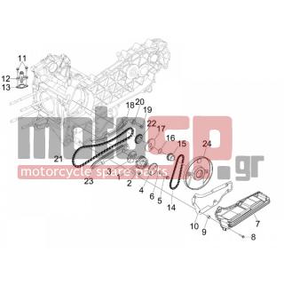 PIAGGIO - X7 125 IE EURO 3 2009 - Engine/Transmission - OIL PUMP - 82649R - ΚΑΔΕΝΑ ΤΡ ΛΑΔΙΟΥ SCOOTER 125300 CC 4T