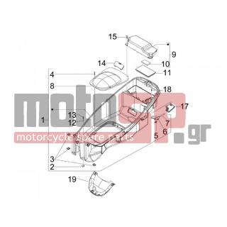 PIAGGIO - X7 125 IE EURO 3 2009 - Body Parts - bucket seat - 655116 - ΚΑΠΑΚΙ ΜΠΑΤΑΡΙΑΣ Χ7 125-250