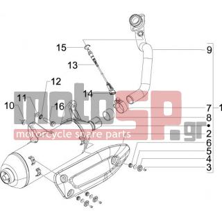 PIAGGIO - X7 125 IE EURO 3 2009 - Exhaust - silencers - 639806 - ΑΙΣΘΗΤΗΡΑΣ ΛΑΜΔΑ SCOOTER 125500