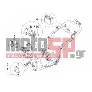 PIAGGIO - X7 250 IE EURO 3 2008 - Electrical - Relay - Battery - Horn - 58115R - ΡΕΛΕ ΜΙΖΑΣ BE-RU FL-GT-Χ7-X8 12V-80Amp