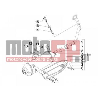 PIAGGIO - X7 250 IE EURO 3 2008 - Exhaust - silencers - 584344 - ΑΙΣΘΗΤΗΡΑΣ ΛΑΜΔΑ SCOOTER 125250 I-325m