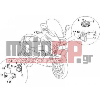 PIAGGIO - X8 125 POTENZIATO 2005 - Electrical - Voltage regulator -Electronic - Multiplier - 434541 - ΒΙΔΑ M6X16 SCOOTER CL10,9