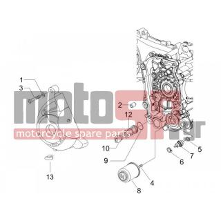 PIAGGIO - X8 200 2005 - Engine/Transmission - COVER flywheel magneto - FILTER oil - 82635R - ΦΙΛΤΡΟ ΛΑΔΙΟΥ SCOOTER 4T 125300 CC