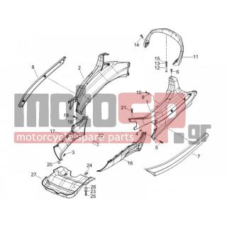 PIAGGIO - X8 200 2006 - Body Parts - Side skirts - Spoiler - 259708 - ΒΙΔΑ