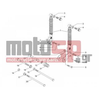 PIAGGIO - X8 250 IE 2008 - Suspension - Place BACK - Shock absorber