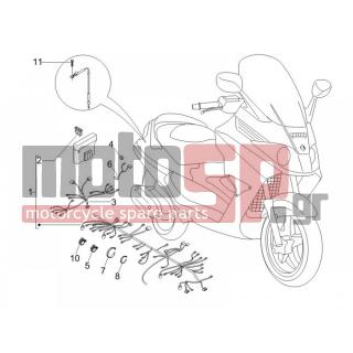 PIAGGIO - X8 400 IE EURO 3 2006 - Body Parts - Group main cables - 290860 - ΑΣΦΑΛΕΙΑ 15 AMP