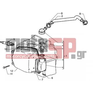 PIAGGIO - X9 125 < 2005 - Engine/Transmission - oil breather valve - 828421 - ΚΑΠΑΚΙ ΑΝΑΘ ΚΕΦ ΚΥΛΙΝΔ 125350 4Τ
