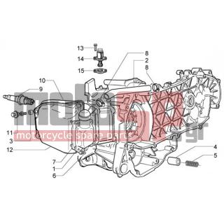 PIAGGIO - X9 125 EVOLUTION < 2005 - Engine/Transmission - bypass valve-tensioner chain-oil breather valve - 828866 - Μπουζί ανάφλεξης ngk cr8e
