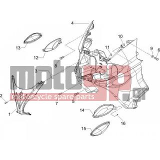 PIAGGIO - X9 125 EVOLUTION EURO 3 2007 - Body Parts - mask front - 258249 - ΒΙΔΑ M4,2x19 (ΛΑΜΑΡΙΝΟΒΙΔΑ)