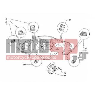 PIAGGIO - X9 125 SL < 2005 - Electrical - Electrical devices - horn - 582163 - Διάταξη engine stop-start