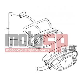 PIAGGIO - X9 125 SL < 2005 - Electrical - institutions group - 497347 - Διαφανές καπάκι