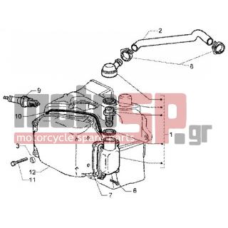 PIAGGIO - X9 200 < 2005 - Engine/Transmission - oil breather valve - 828421 - ΚΑΠΑΚΙ ΑΝΑΘ ΚΕΦ ΚΥΛΙΝΔ 125350 4Τ