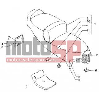 PIAGGIO - X9 200 < 2005 - Body Parts - Saddle - toolbox - 259830 - ΒΙΔΑ SCOOTER