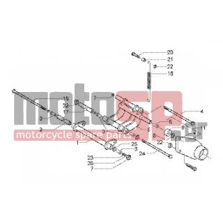 PIAGGIO - X9 200 < 2005 - Frame - swing arm - 597374 - Roller cage