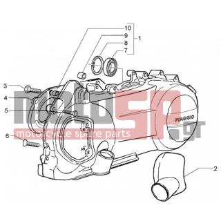 PIAGGIO - X9 200 EVOLUTION < 2005 - Engine/Transmission - sump cooling - 834266 - ΔΙΑΦΡΑΓΜΑ ΑΕΡΟΣ GT 200-X8
