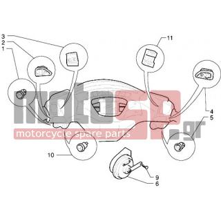 PIAGGIO - X9 250 < 2005 - Electrical - ELECTRICAL PROVISIONS-HORN - 293550 - Κουμπί κόρνας
