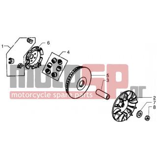 PIAGGIO - X9 250 < 2005 - Engine/Transmission - pulley drive - 496291 - Τροχαλία σταθερή