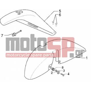 PIAGGIO - X9 250 < 2005 - Body Parts - Fender front and back - 259348 - ΒΙΔΑ M 6X18 mm ΜΕ ΑΠΟΣΤΑΤΗ