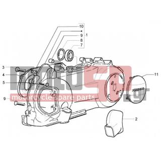 PIAGGIO - X9 250 EVOLUTION  < 2005 - Engine/Transmission - sump cooling - 834266 - ΔΙΑΦΡΑΓΜΑ ΑΕΡΟΣ GT 200-X8