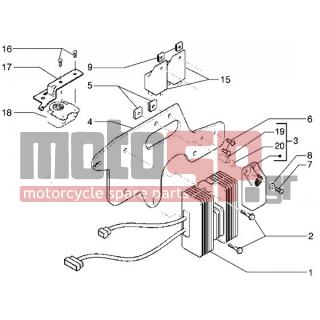 PIAGGIO - X9 500 < 2005 - Electrical - Electrical devices-Regulator - 583385 - Πλάκα