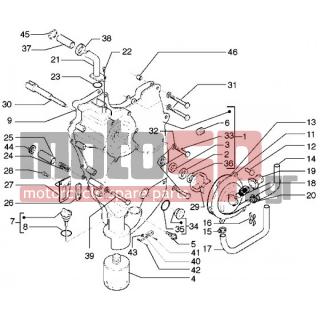 PIAGGIO - X9 500 < 2005 - Engine/Transmission - COVER magneto-FILTER oil - 8415115 - Καπάκι σφονδύλου