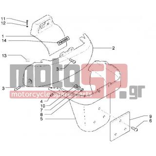 PIAGGIO - X9 500 < 2005 - Body Parts - COVER BACK - 258249 - ΒΙΔΑ M4,2x19 (ΛΑΜΑΡΙΝΟΒΙΔΑ)