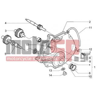 PIAGGIO - X9 500 EVOLUTION  (ABS) < 2005 - Engine/Transmission - COVER reducer - 8320525 - ΚΑΠΑΚΙ ΔΙΑΦΟΡΙΚΟΥ SCOOTER 400500 CC