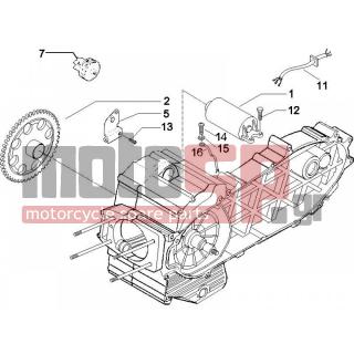 PIAGGIO - X9 500 EVOLUTION ABS 2007 - Engine/Transmission - Start - Electric starter - 828109 - ΛΑΜΑΡΙΝΑ ΚΟΡΩΝΑΣ SC 400-500 Π.Μ